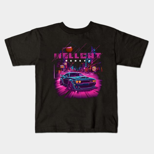 Hellcat Redeye Kids T-Shirt by Quotee
